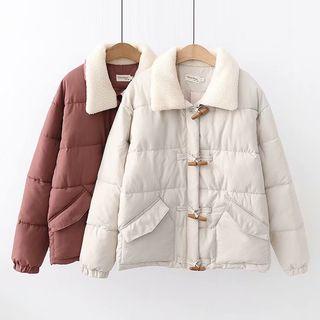 Plain Toggle Loose-fit Padded Jacket