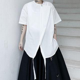 Short-sleeve Paneled Strappy T-shirt