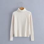 Ribbed Sweater White - One Size