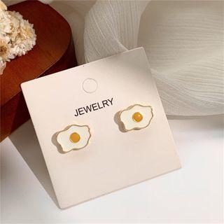 Fried Egg Alloy Earring