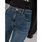 Band-waist Napped Tapered Jeans
