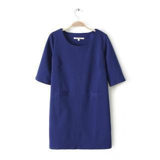 Short-sleeve Shift Dress