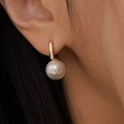 Faux Pearl Alloy Earring 1 Pr - Silver - One Size