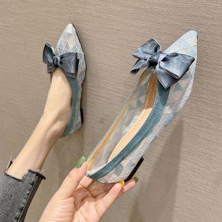Bow Accent Mesh Flats