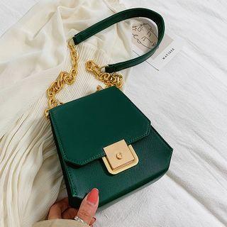 Geometric Flap Crossbody Bag