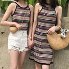 Striped Knit Halter Top / Halter Dress
