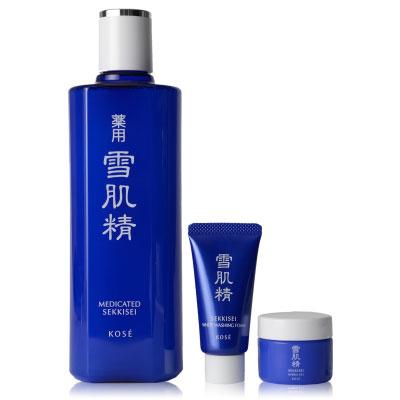 Kose - Sekkisei Lotion Beauty Kit: Medicated Sekkisei Lotion 360ml + Herbal Gel 20g + White Washing Foam 20g 3 Pcs