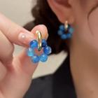 Bead Alloy Dangle Earring 1 Pair - Blue - One Size