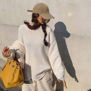 Oversized Napped Knit T-shirt