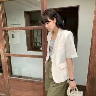 Peak-lapel Summer Blazer