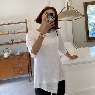 Wrap-front M Lange Top