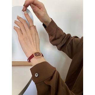 Strap Watch A234 - Wine Red - One Size