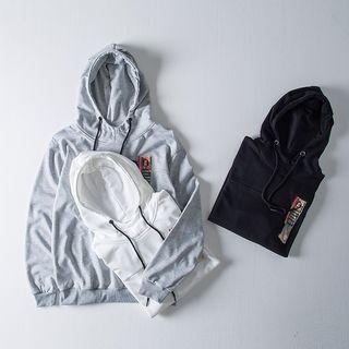 Patch Drawstring Sweater