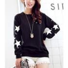 Long Sleeved Star Print Sweatshirt