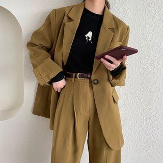 One Button Blazer / Dress Pants
