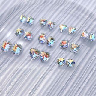 Set Of 2: Faux Crystal Nail Art Decoration (various Designs)