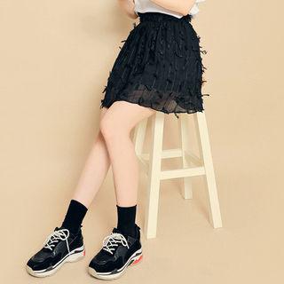 Band-waist Appliqu  Skirt