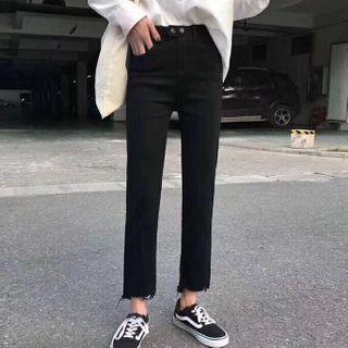 Frey Hem Skinny Jeans