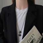 Sunglasses Pendant Chain Necklace Black Sunglasses - Silver - One Size