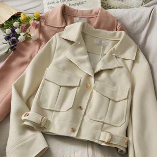 Details Lapel Cropped Jacket