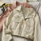 Details Lapel Cropped Jacket