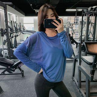 Mesh Quick Dry Long-sleeve Sports Top