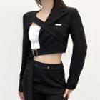 Cropped Buckled Jacket
