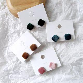 Fabric Square Earring