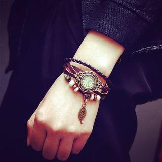 Beaded Multi-strap Watch