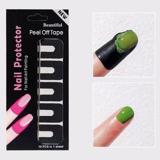 Nail Polish Protector Black - One Size
