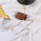 Alloy Layered Necklace Gold - One Size