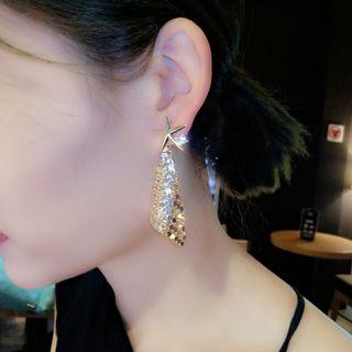 Rhinestone Triangle Earring