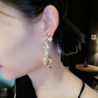 Rhinestone Triangle Earring