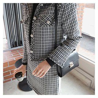 Set: Tweed Jacket + Mini Skirt