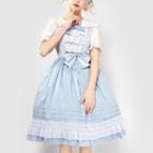 Lace Trim Bow Lolita Jumper Skirt