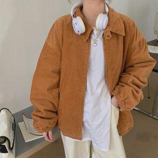 Zip Bomber Jacket Tangerine - One Size