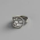 925 Sterling Silver Feather Ring Silver - One Size