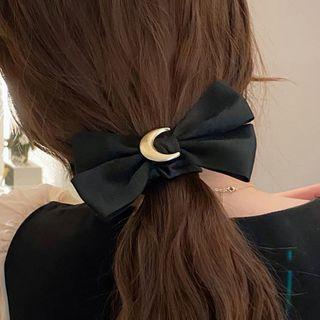 Bow & Crescent Hair Tie
