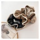 Color Panel Pu Leather Hair Tie