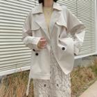 Double Breasted Trench Coat Dirty White - One Size