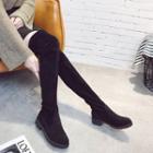 Bow-accent Over-the-knee Boots