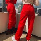 [miss Bumbum] High-waist Vivid Wide-leg Pants