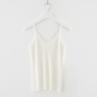 Plain Knitted Camisole Top