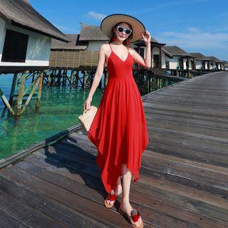 V-neck Open Back Sundress