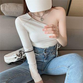 One-sleeve Plain Top