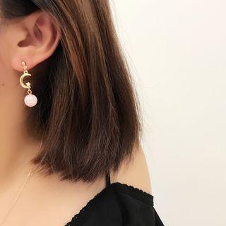 Star Moon Drop Earrings / Hook Earrings