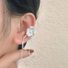 Faux Pearl Chain Alloy Earring 1 Pair - 2641a - Silver - One Size