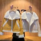 Cropped Fleece-lined Jacket