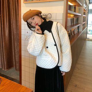 Double-breasted Quilted Jacket White - One Size