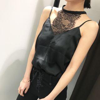 Lace Panel Cami Top